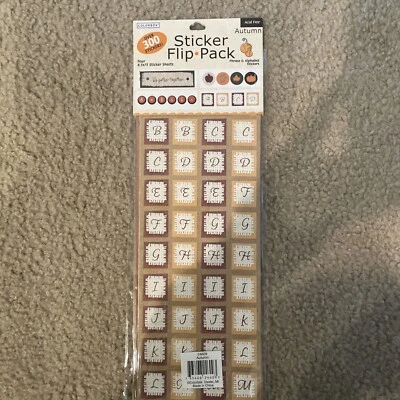Colorbok осень фраза и алфавит стикер Flip Pack - Изображение 1 из 2