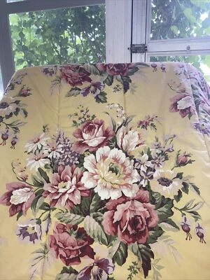 Ralph Lauren  Sophie Brooke Yellow Floral Twin Size Comforter Reversible - Image 1 of 4