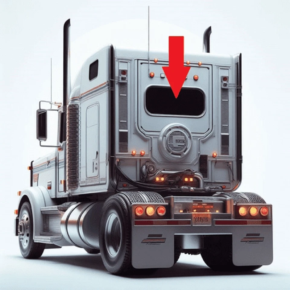 Vidrio trasero derecho/izquierdo para cabina convencional Freightliner Coronado 01-22 diestro Foto 1 de 1