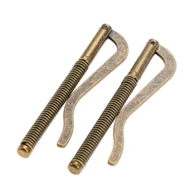 2pcs Spring Money Clip Cash Notes Holder 70mm/75mm 2 Colour DIY Leather Craft - Image 1 of 4