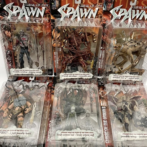 CURSE OF SPAWN 1998 McFarlane Complete Set Of 6 Figures ZEUS MEDUSA HATCHET NEW! Cover