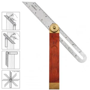 Sliding Bevel Square Hardwood Adjustable Sliding Bevel Gauge Angle finder - Picture 1 of 12
