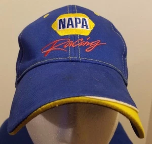 NAPA Racing Martin Truex Jr. #56 Ron Capps #28 Blue Yellow Baseball Cap Hat - Picture 1 of 8