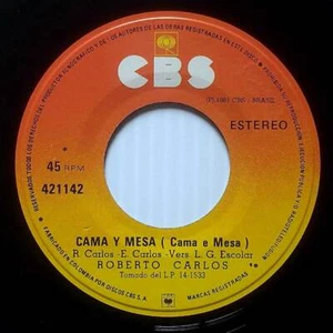 Roberto Carlos- Cama Y Mesa / Todo Para [7" 45 rpm Single] Brasil/Brazil Release - Picture 1 of 1