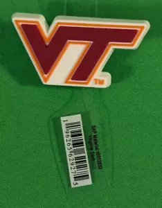 New Original Jibbitz Crocs Charm: Virginia Tech University 1 piece - Picture 1 of 2
