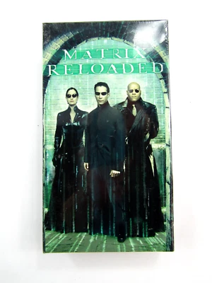 Matrix Reloaded VHS Keanu Reeves Laurence Fishburne Watermark Sealed New 2003 - Image 1 of 4