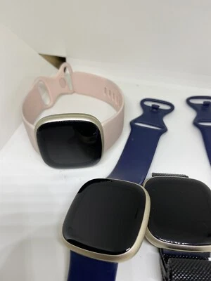 Fitbit Versa 3 Smart Watch Black Fitness Tracker Alexa Sleep Health & Heart Rate - Image 1 of 4