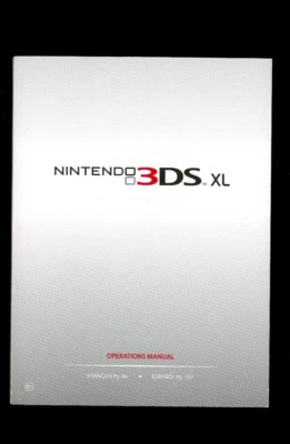 Manual de operaciones del sistema portátil Nintendo 3DS XL (MAA-SPR-S-USZ-C3) Foto 1 de 2