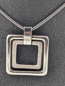 Fossil Collier 0,925 Sterlingsilber mit modischem Anhänger - Bild 1 von 11