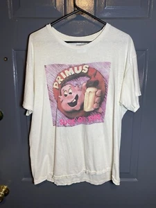 Vintage 1989 Primus White T-Shirt Size: XL “Suck On This” Single Stitch - Picture 1 of 16