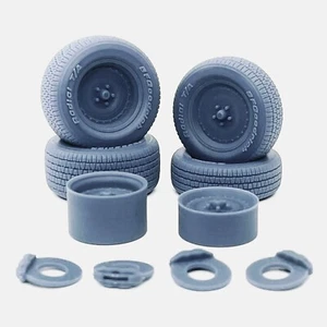 1/18 Resin 15 inch Center Line Auto Drag Wheels, BFGoodrich Radial T/A Tires - Picture 1 of 8