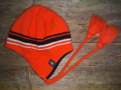 Columbia Beanie Hat - "OS" Cowboys Logo Orange Hunting Safety Thermal Lined Cap - Image 1 of 4