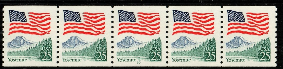 Scott 2280 25¢ Flag Over Yosemite P#10  MNH Free shipping in the USA - Image 1 of 1