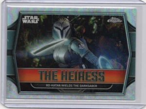 2024 Topps Star Wars Chrome The Heiress #TH-5 Bo Katan Wields The Dark Saber - Bild 1 von 2