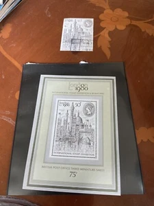 London 1980 Int Stamp Exhibition 6-14 May 1980 Miniature Sheet. Plus One Franked - Picture 1 of 3