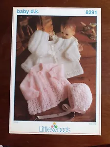 Littlewoods DK Strickanleitung Nr. 8291 Jacken, Mütze & Helm 16-22" Vintage - Bild 1 von 3
