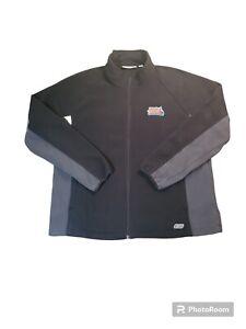 Reebok Fleece Zip Up Jacket 2007 Super Bowl Colts Vs Bears Black Large