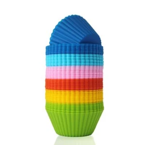Silicone Cupcake Liners Nonstick Muffin Molds48 PCS Reusable Silicone Baking ... - Picture 1 of 6