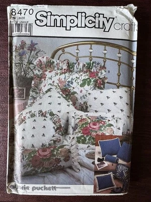 SIMPLICITY Crafts 8470 - 9 Pillows By Marjorie Puckett - Image 1 of 3