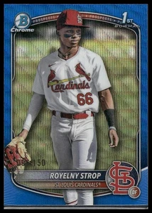 🔥 2025 Bowman Chrome - Royelny Strop #BCP-221 - Blue Wave /150 - Bild 1 von 2