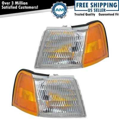 Corner Marker Light Set Fits 1989-1995 Ford Thunderbird Mercury Cougar - Image 1 of 4