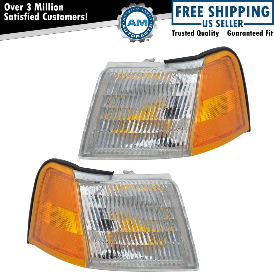 Juego de luces marcadoras de esquina para Ford Thunderbird Mercury Cougar 1989-1995 Foto 1 de 4