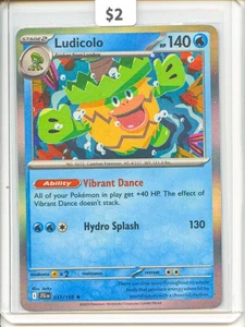 2025 Pokémon JTG Ludicolo Holo Rare #037/159 English - Picture 1 of 2