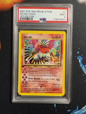Pokémon TCG Ho-Oh Neo Revelation 7/64 Holo 1st Edition Holo Rare NEW CERT mint - Image 1 of 2