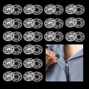 100 Sets  Fasteners Press Snap Button for Shirt, Resin Plastic Nylon Invisible S - Picture 1 of 7