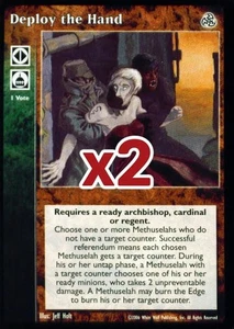 Lot of 2 cards: Deploy the Hand [Third set] - VTES card - Picture 1 of 2