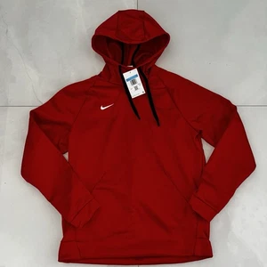 New Nike Therma Therms fit Pullover Red Hoodie Sweatshirt Mens Medium M - Picture 1 of 3