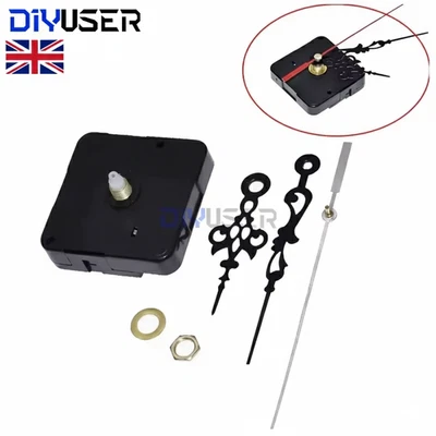 1 Set Clock Mechanism Replacement Battery Operated Clock Movement And Long Hand - Image 1 of 4