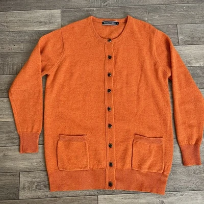 Cárdigan Woolovers para mujer talla M naranja pura lana nueva  Foto 1 de 4