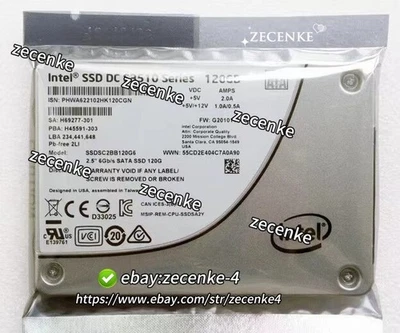Intel 120GB S3510 DC SSD Series MLC PCIE NVMe 2.5" SSD 120 GB SSDSC2BB120G6 - Image 1 of 3