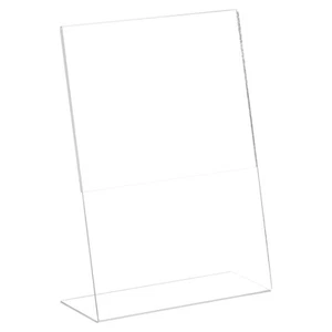 Acrylic Sign Holder 12 Pack, 8.5x11 Inches L Shaped Menu Display Stand - Clear - Picture 1 of 6