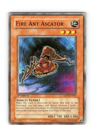 Yu-Gi-Oh TCG Fire Ant Ascator ABPF-EN020 1st Edition Regular Common Played LP - Image 1 of 2