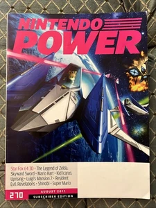 Nintendo Power Magazine Volume 270 August 2011 Star Fox 64 3d Zelda Mario VG Con - Picture 1 of 2