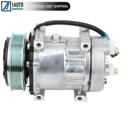 A/C AC Compressor With Clutch For 1991-2010 International Harvester 4400 7400 - Image 1 of 4