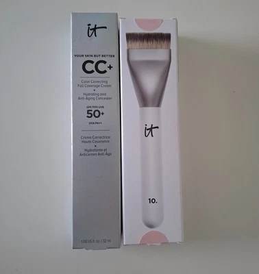 IT Cosmetics Your Skin But Better CC+ SPF 50+ Neutral Medium + Foundationpinsel - Bild 1 von 4