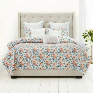 Nicole Miller New York 9-Piece Flowerfield King Quilt Set - Picture 1 of 10