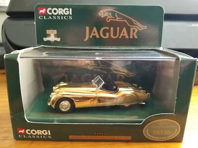 Corgi Gold Plated Jaguar Xk120 50Th Anniversary, vintage - Image 1 of 4