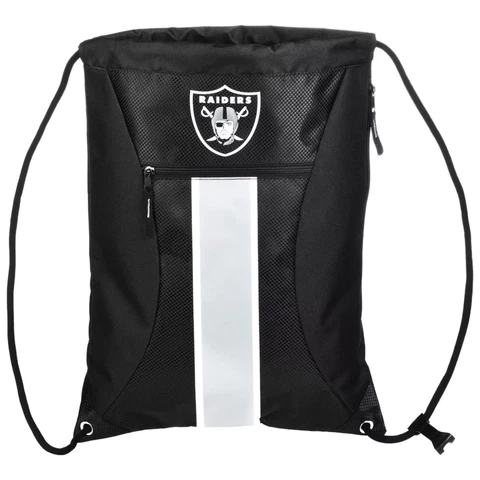 NFL Las Vegas Raiders Big Stripe Zipper Drawstring Backpack Cover