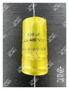 Relsic Capacitor 100MF 100UF 100µF 400V Sic Safco Axial Sic Safco Tube - Picture 1 of 2