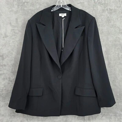 Blazer Sergio Hudson Target 2X Negro Puños de Cirujano Botón Único Más Colaboración Nuevo Foto 1 de 4