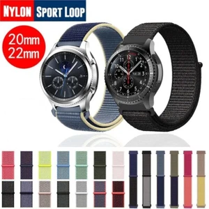 For Samsung Galaxy Watch Soft Wearable Nylon Woven 20/22mm Wrist Band Strap - Picture 1 of 60