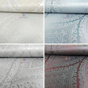 Grandeco Kismet Damask Pattern Wallpaper Metallic Glitter Motif Art Deco Roll - Picture 1 of 9