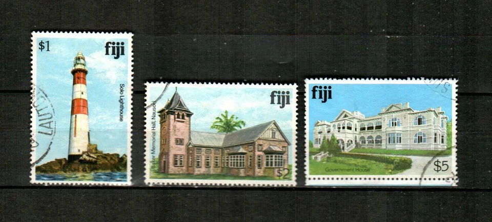Faro FIJI Scott's 423-25 (3v), edificios gubernamentales en muy buen estado usado (1979)  Foto 1 de 1