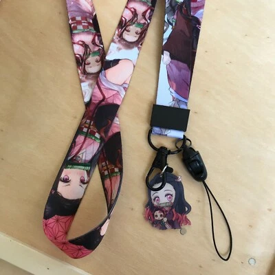Anime De-mon Slayer Kimets Nezuko Kamad Serie Teléfono Identificación Insignia Soporte Cordón Foto 1 de 4
