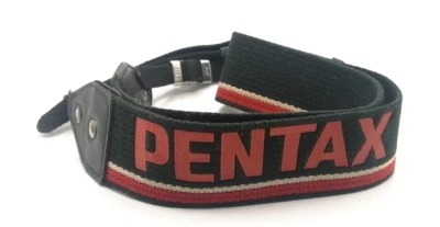 🌟Near MINT🌟 Pentax Black Red Camera Neck Strap 4cm From JAPAN - Image 1 of 4