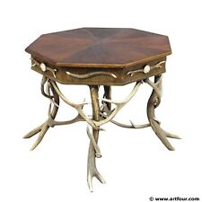 Antique Black Forest Rustic Antler Table ca. 1900